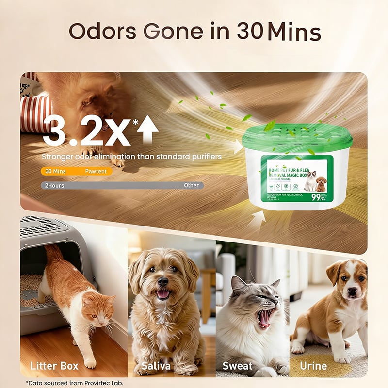 🔥2026 SALE - Home Pet Fur & Odor Removal Magic Box