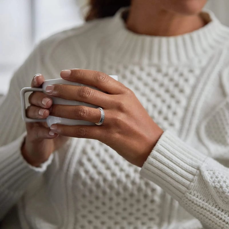 🎁Today Only 49% Off - Sparkling Spinning Ring, Relieves Anxiety, Symbolizes Vows & Luck, Waterproof & Fade-Resistant