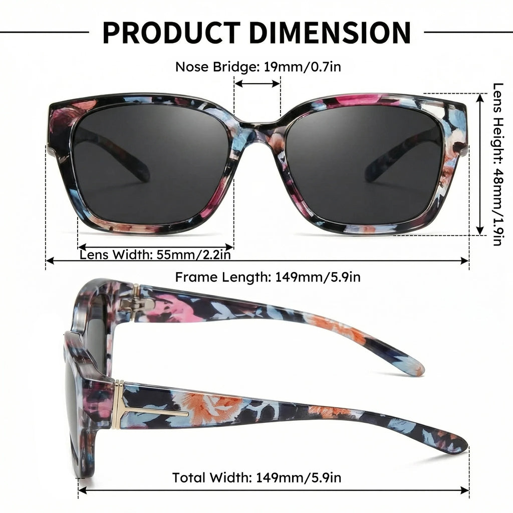 LAST DAY BUY 1 GET 1 FREE😎 Fitover Polarized Sunglasses for Myopia | UV400 & Anti-Blue Light | Ultra-Light Cat-Eye