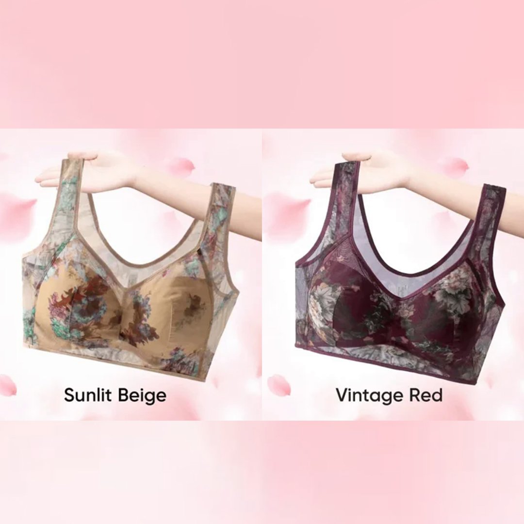 🎁 Super gather bra | Ice Silk Lace Cooling Comfort Bra