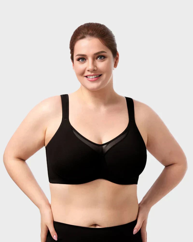 💐Women's Elegant Sheer Full Coverage Minimizer Bra