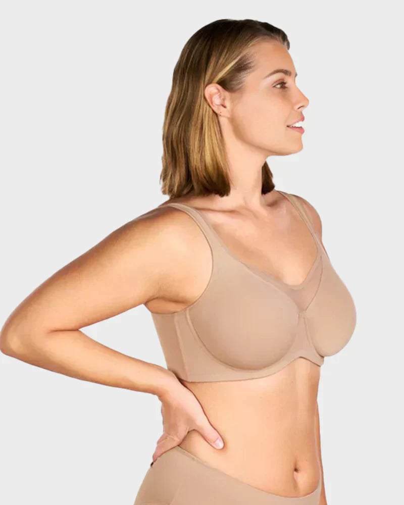 💐Women's Elegant Sheer Full Coverage Minimizer Bra