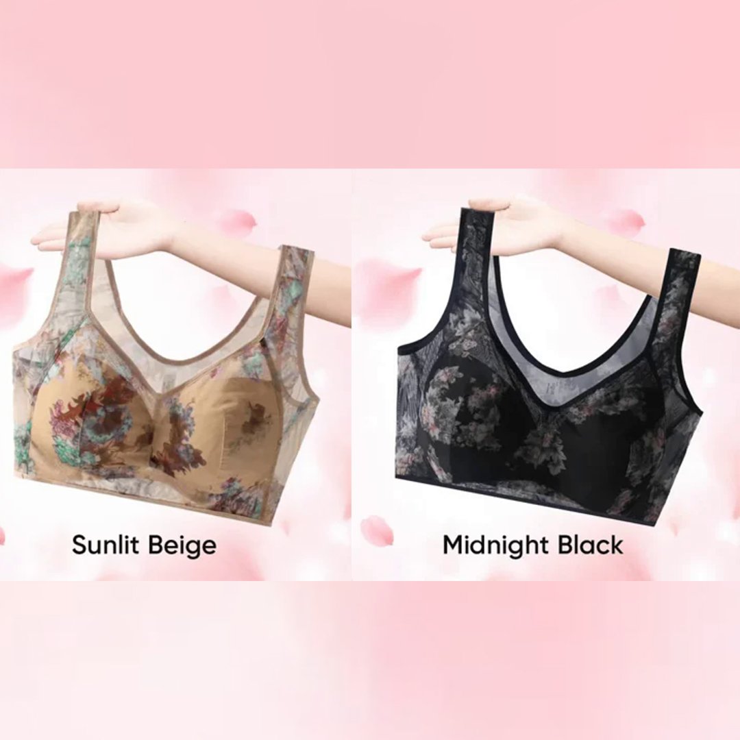 🎁 Super gather bra | Ice Silk Lace Cooling Comfort Bra