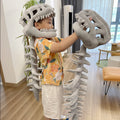 🔥Last Day 49% OFF✨Dinosaur Skeleton Plush Costume Wearable Soft Fossil Outfit for Kids & Adults