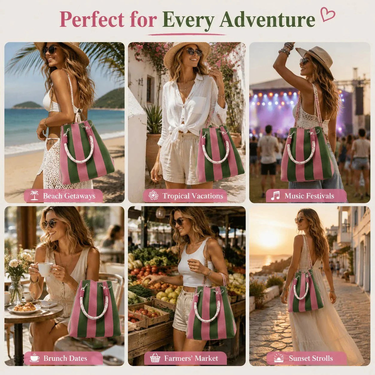 🏆 Limited-Time Sale: 49% OFF 🌴Artisan Handmade Knitted Crochet Bucket Bag